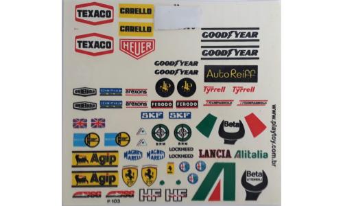 Autorama Decalque 1/32 Diversos P103
